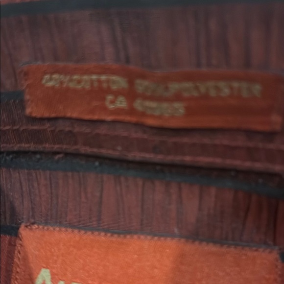 Alberto Fermani Red and Black Striped Dress Shirt - Picture 3 of 11